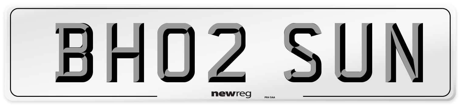 BH02 SUN Number Plate from New Reg